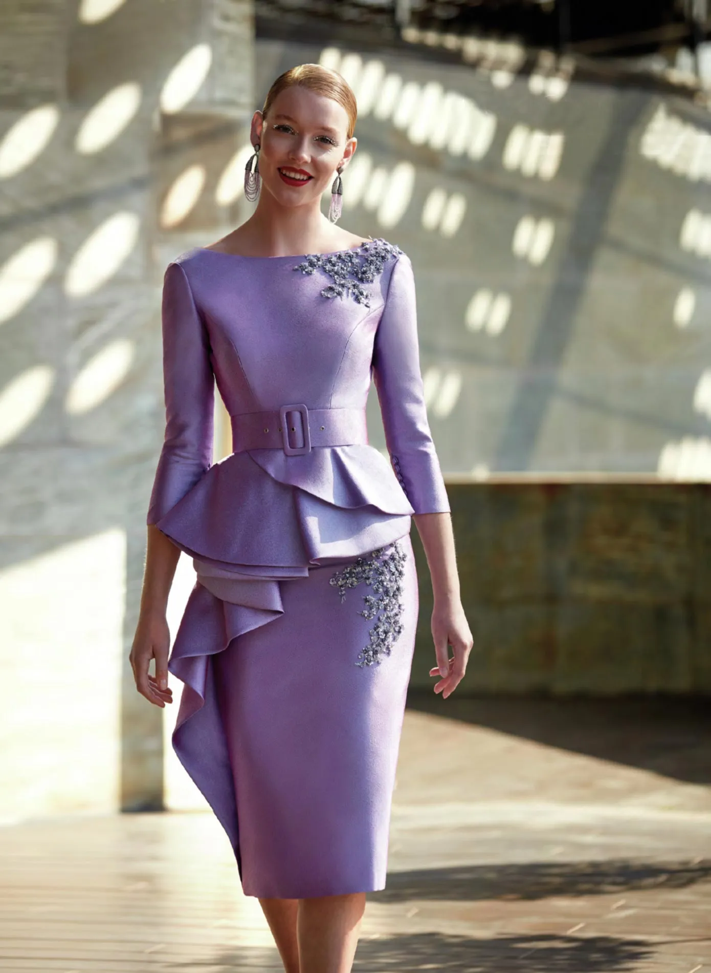 Lavender clearance peplum dress
