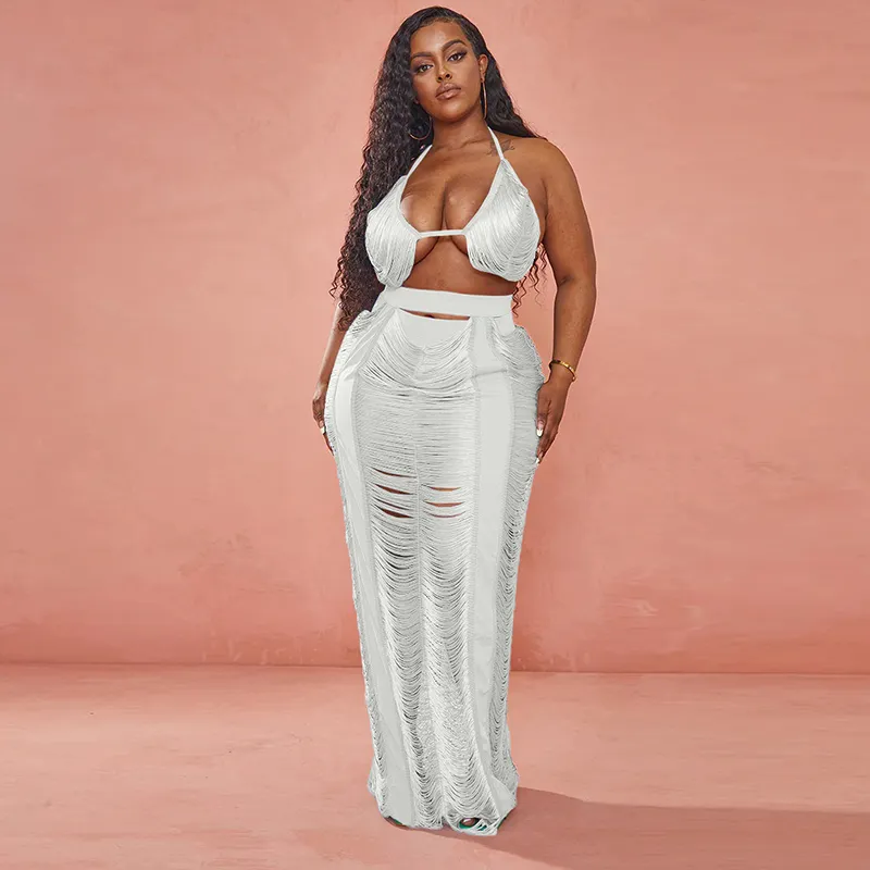 boohoo white beach dress White Polka Maxi Beach Dress