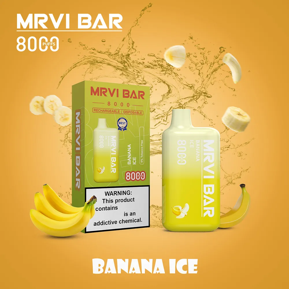 MRVI BAR 8000 Puffs Vape Pen With 650mAh 5000mah Battery, 15ml Prefilled  Pod, And 10 Flavors In Stock Now! From Sellernick, $3.75