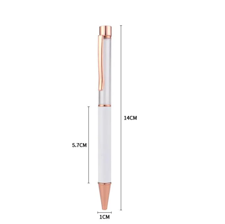 Wholesale Customized Sublimation Paperchase Ballpoint Pens For Heat Transfer White Zinc Alloy