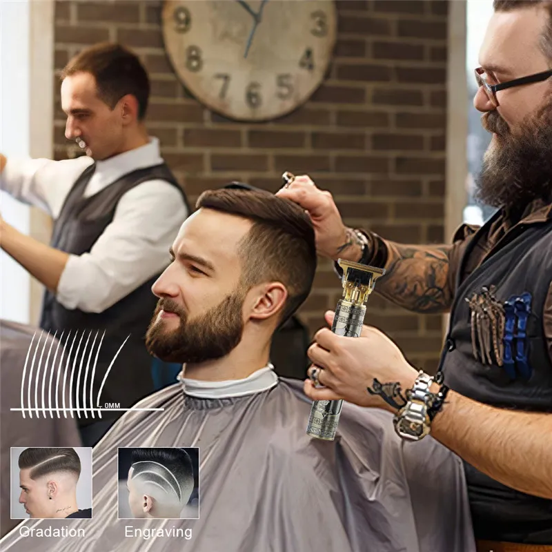 Afeitadora eléctrica profesional para hombre afeitadora para barba  cortadora de barba máquina de afeitar T9 máquina de afeitar de pelo  recargable