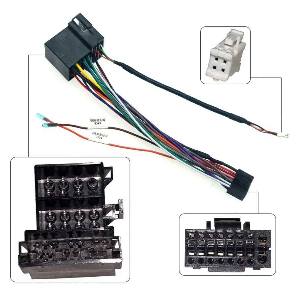 New Car Wiring Harness Usb Adapter Cable Android Large Screen ...