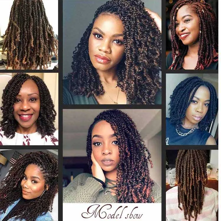 Pre Spring Twist Crochet Hair Senegalese Crochet Braids For Black Women  Synthetic Passion Twist Braiding Hair Pre Looped Short 12inch Crochet Hair
