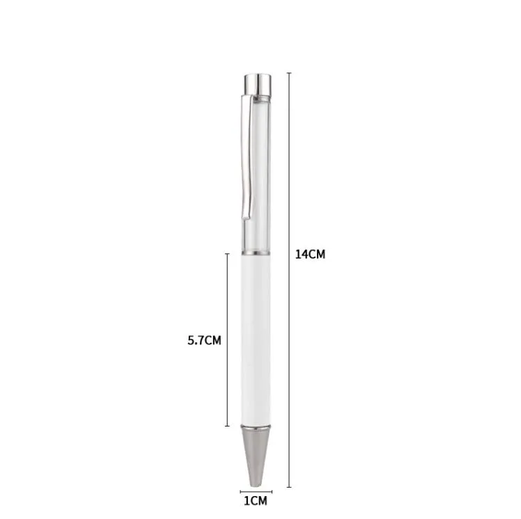 Wholesale Customized Sublimation Paperchase Ballpoint Pens For Heat Transfer White Zinc Alloy