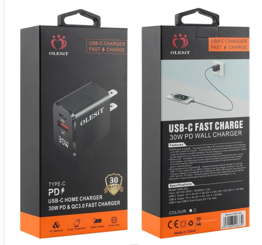 Olesit GaN Mini Size Dual Port Type C Android Charger With PD QC