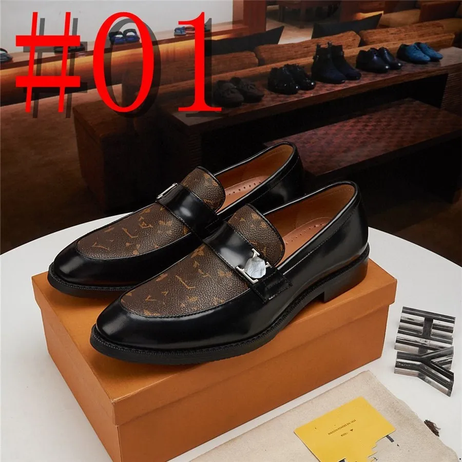 Men s Genuine Leather Dress Shoes Buckle Loafers Slip On Wedding Oxfords 2024 Fashion Business Casual Comfortable Breathable Wedding Shoes