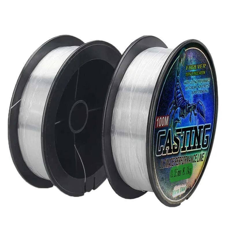 Super Strong 100m Nylon Soft Steel Fishing Line With Fluorocarbon Coate For  Carp Fishing Monofilament Casting Lure With 0.14mm 0.70mm Tip P230325 From  Mengyang10, $16.27