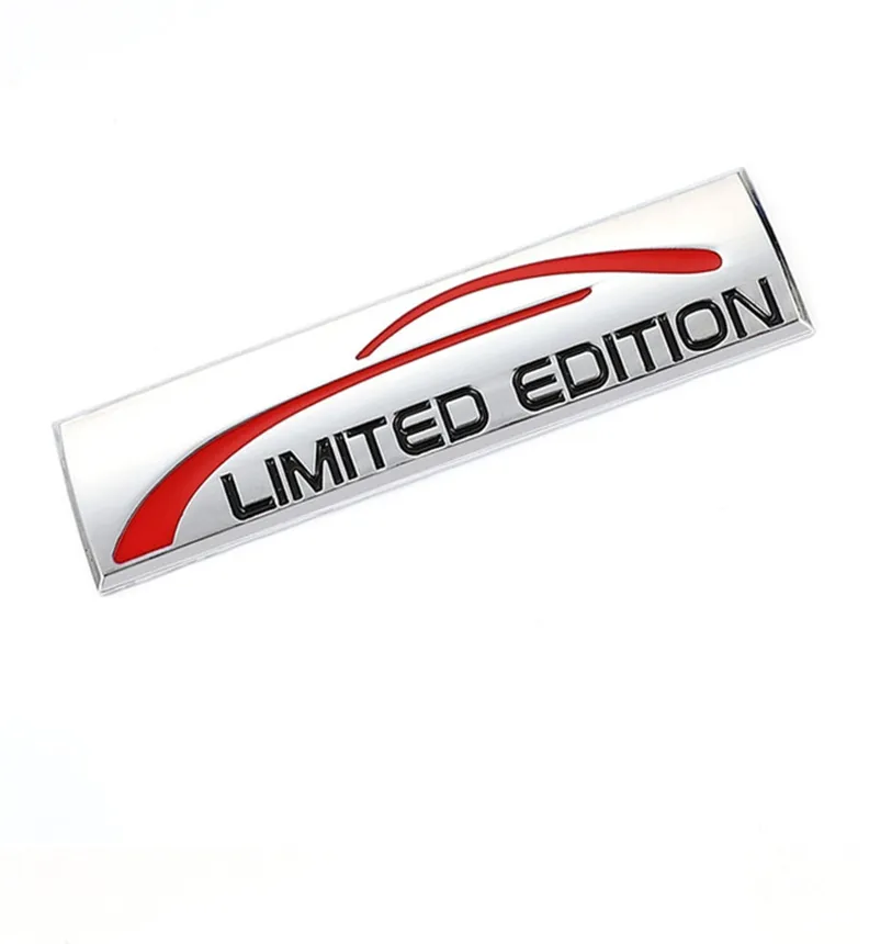 1pc Metall 3D Limited Edition Aufkleber Universal Auto Karosserie Emblem Abzeichen  Aufkleber Aufkleber Chrom Emblem Auto Styling 3 Farbe
