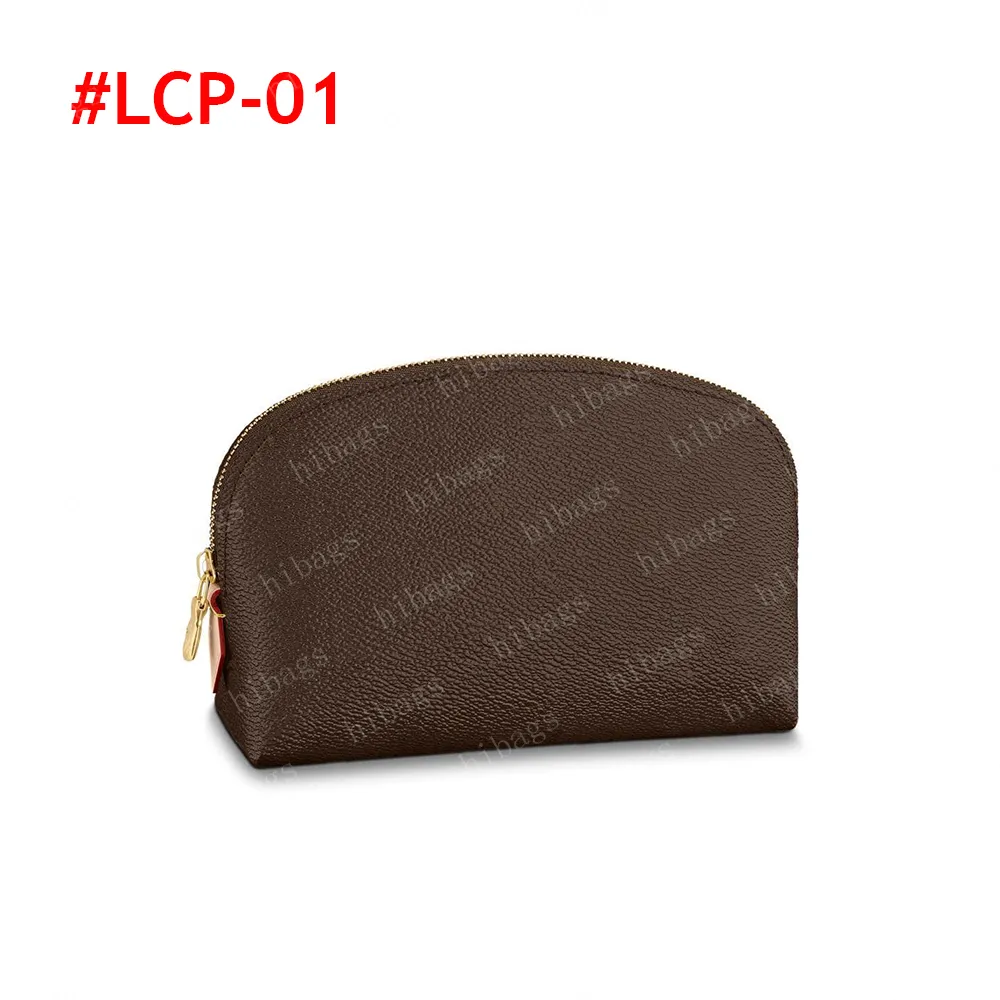 2024 Designer Cosmetic Bag Make Up Bag Cosmetic Pouch Zippy Bags Cosmetic Makeup Cases Bag Women Brown Flower Leather Toiletry 47515 With Box LCP 01 From 39 2 DHgate