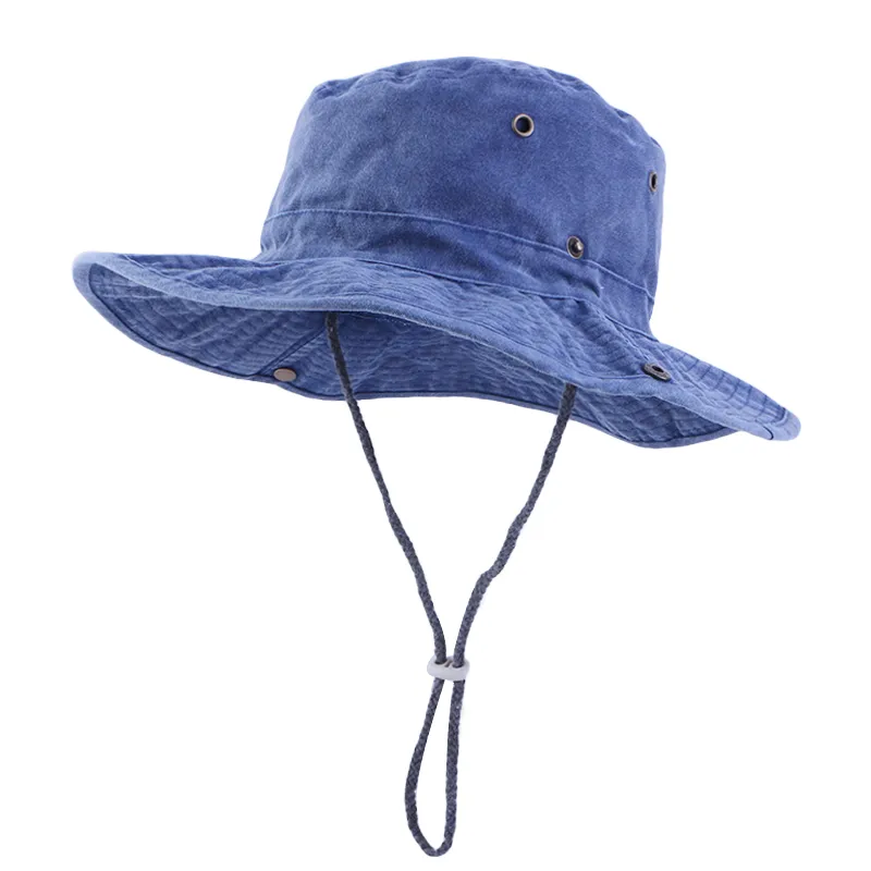 Solid Color Bucket Hats With String Wide Brim Hiking Climbing Fishing UV  Sun Protection Safari Unisex Boonie Fisherman Caps From Developmentstores,  $9.15