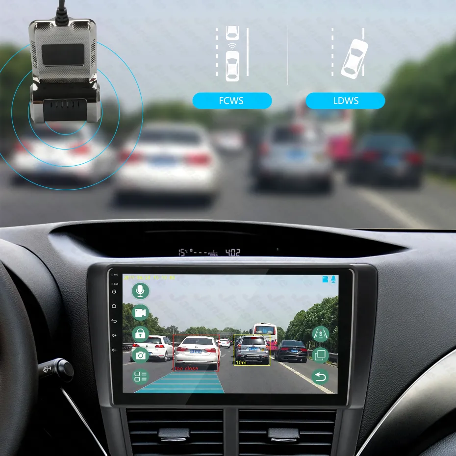 Full HD USB Car DVR Dash Cam ADAS, Voice Alarm, Video Recording for  Android Navigation Head Unit Drive Safer Today!