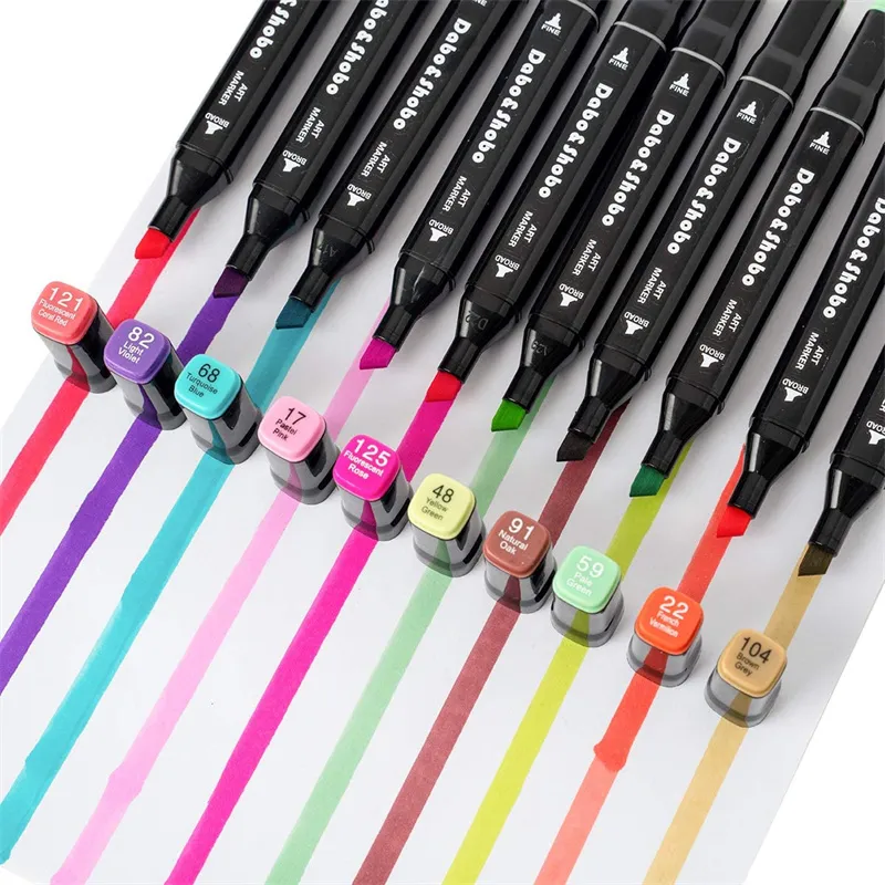 24 80 3d Pen Art Colors Colored Alcohol Based Markers Drawing Pens Double  Ended Brushes Bright Permanent For Children Adult Animation Art Coloring  From Summm_wholesale, $4.83