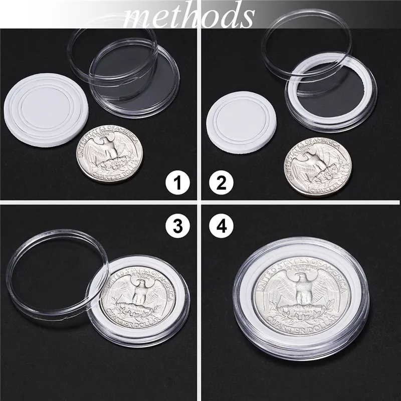 Capsule de Pièce, 100 Pcs Capsules de Pièce pour Stocker/collecter des Pièces, Capsule de Pièce en Plastique avec Circulaire Transparente / Capsules de Pièce avec Boîte (30mm Capsule de Pièce, 100 Pcs Capsules de Pièce pour Stocker/collecter des Pièces, Capsule de Pièce en Plastique avec Circulaire Transparente / Capsules de Pièce avec Boîte (30mm