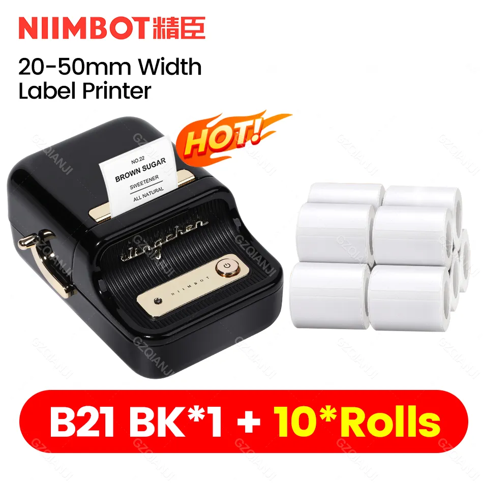 Niimbot B21 Jewelry Thermal Sticker Mini Barcode Portable Label