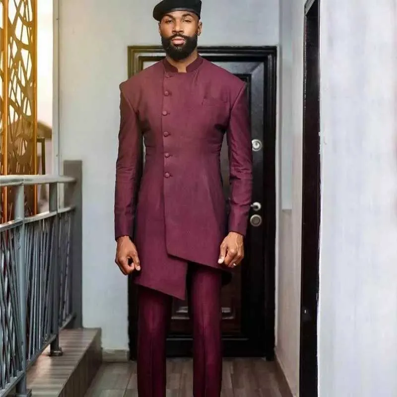 Burgundy tracksuit best sale mens