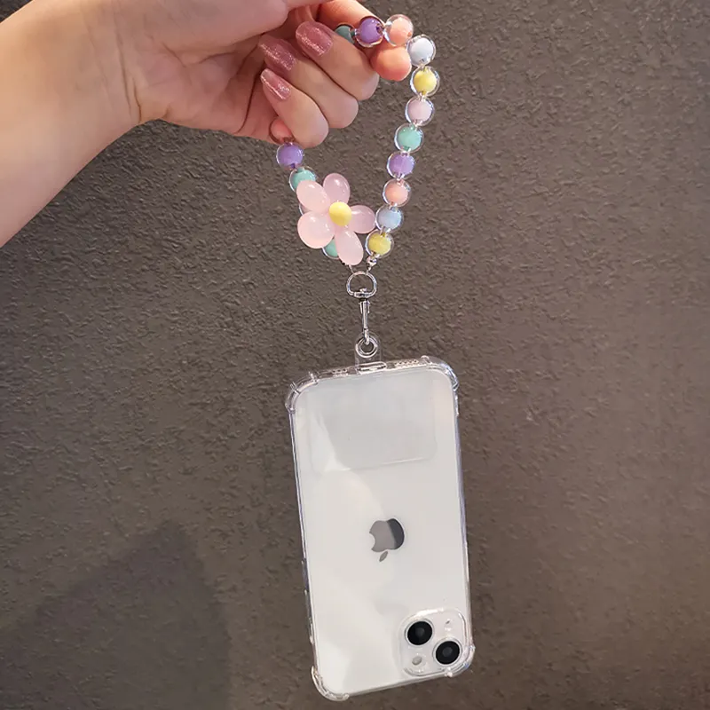 アクセサリー macaron Cute Macaron Phone Wrist Lanyard: Anti-Lost Cell Phone