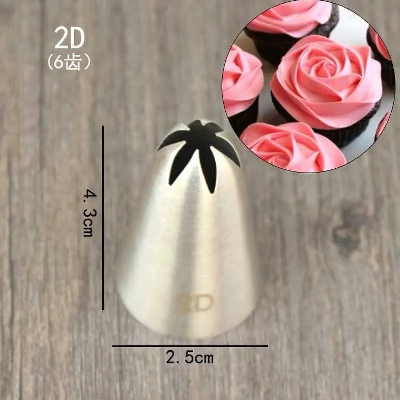 Rose Pastry Nozzles For Cake Decorating Flower Icing Piping Nozzles Cream Cupcake Tips Baking Accessories 1M 2D 336 From Doorkitch 3.54 DHgate.Com