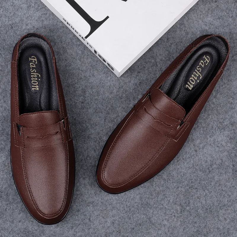 Non slip moccasins top