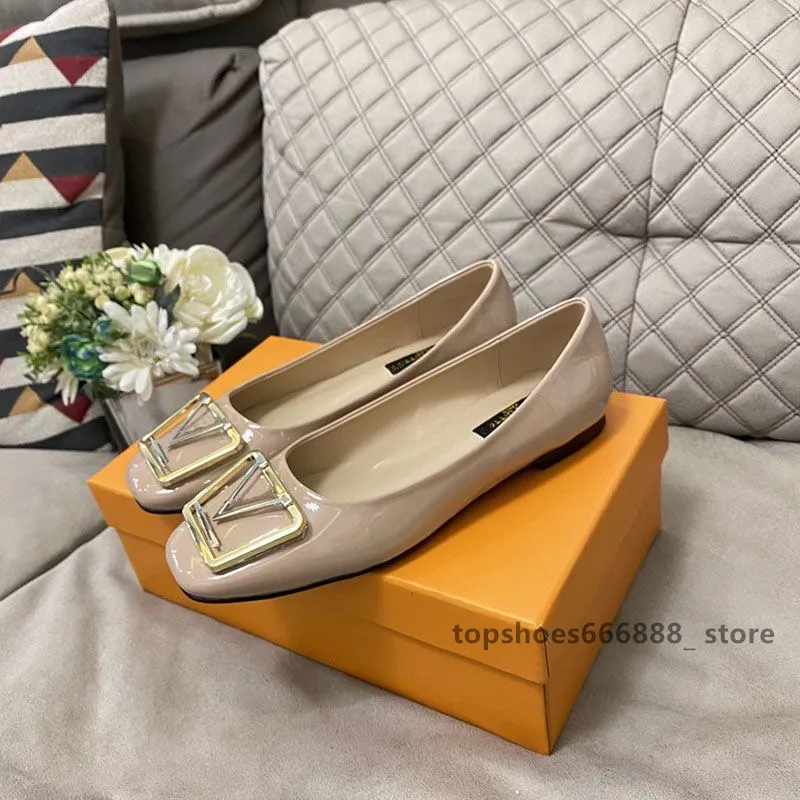 Wholesale Luxury Designer Womens Oxford Ballerina Shoes For Ladies Brogue Leather Full Apricot Office Outsole With Mole Female Ballet Derby Design Autumn Spring 2023 Collection At Only 39.9 DHgate.Com