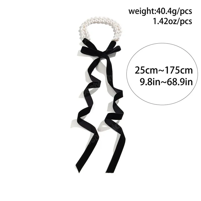 Vintage Black Velvet Ribbon Choker Necklace With Adjustable Bowknot For  Womens Weddings Imitation Pearl Neck Costume Jewelry From Bestwishtoyou920,  $2.35