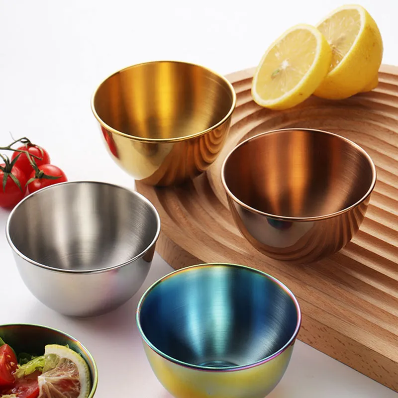 4 Ciotoline In Acciaio Inox Dorato Per Salse E Spezie - Set Per Sushi E Aperitivi - Foto 13