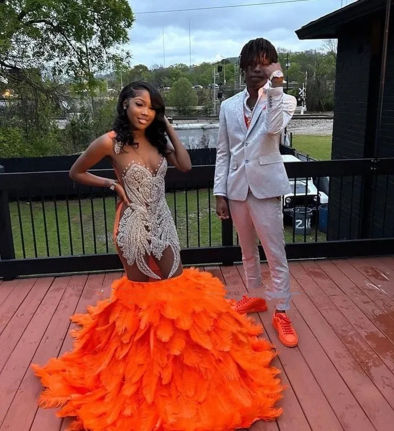 Black and 2025 orange dress