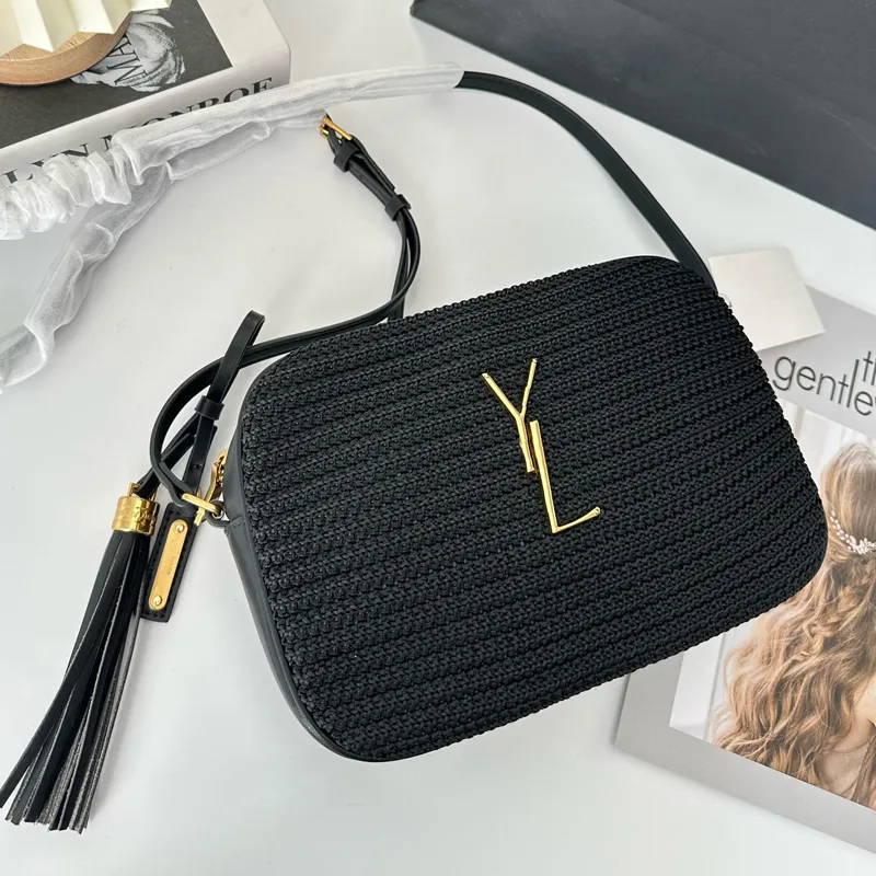 Lou mini bag in raffia and vintage leather shop