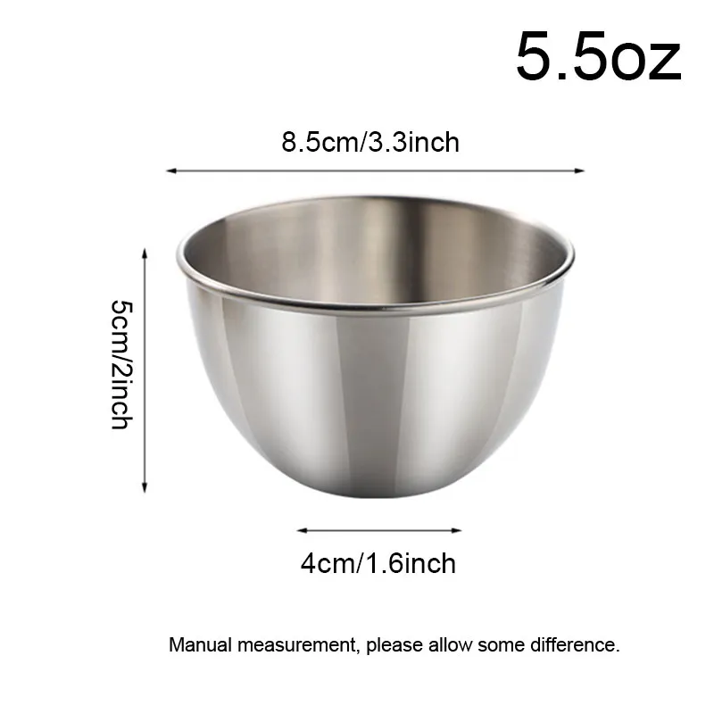 Salinist Stainless Steel Mini Dipping Bowls Set For Condiments And