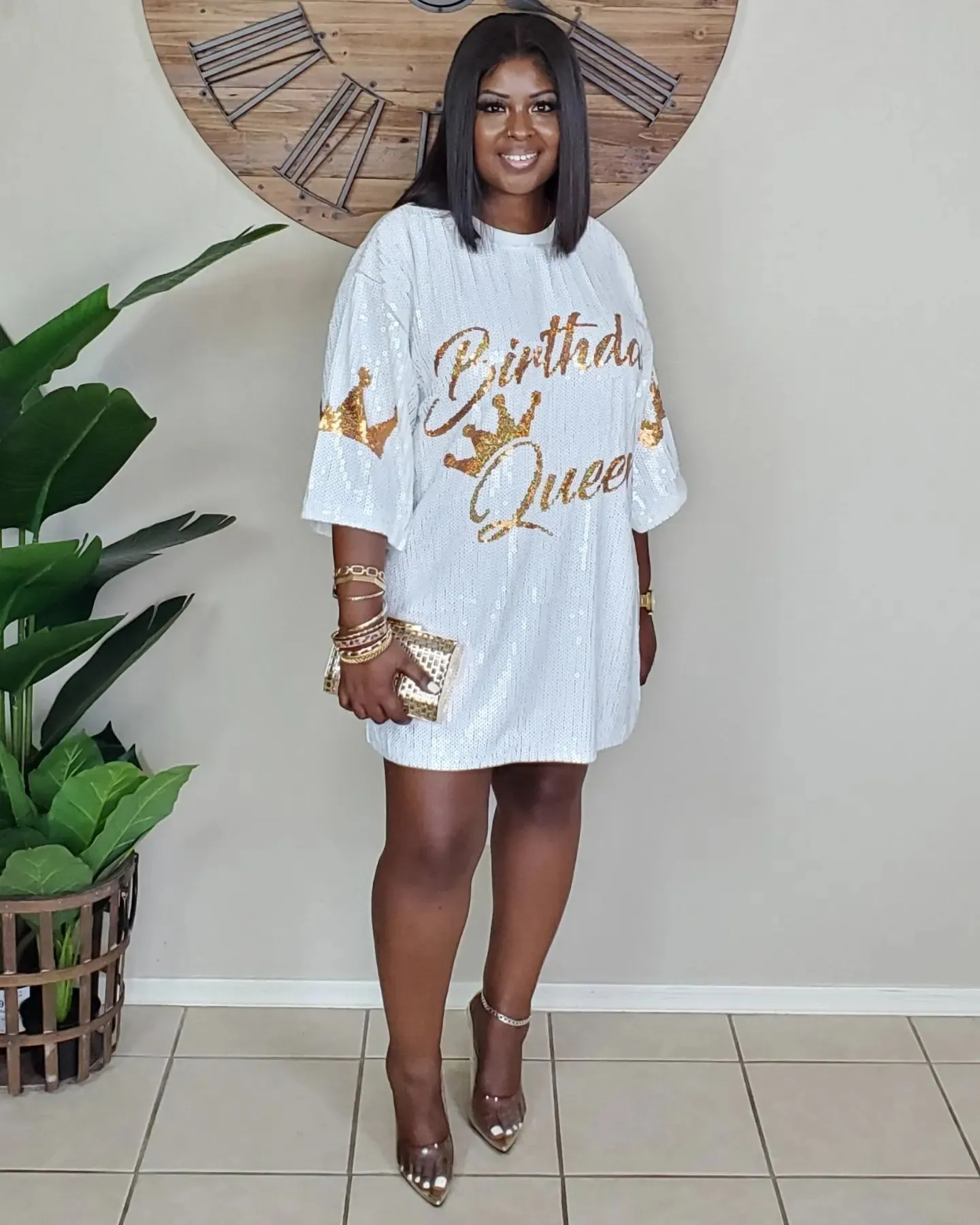 Half sleeve t shirt dress on sale