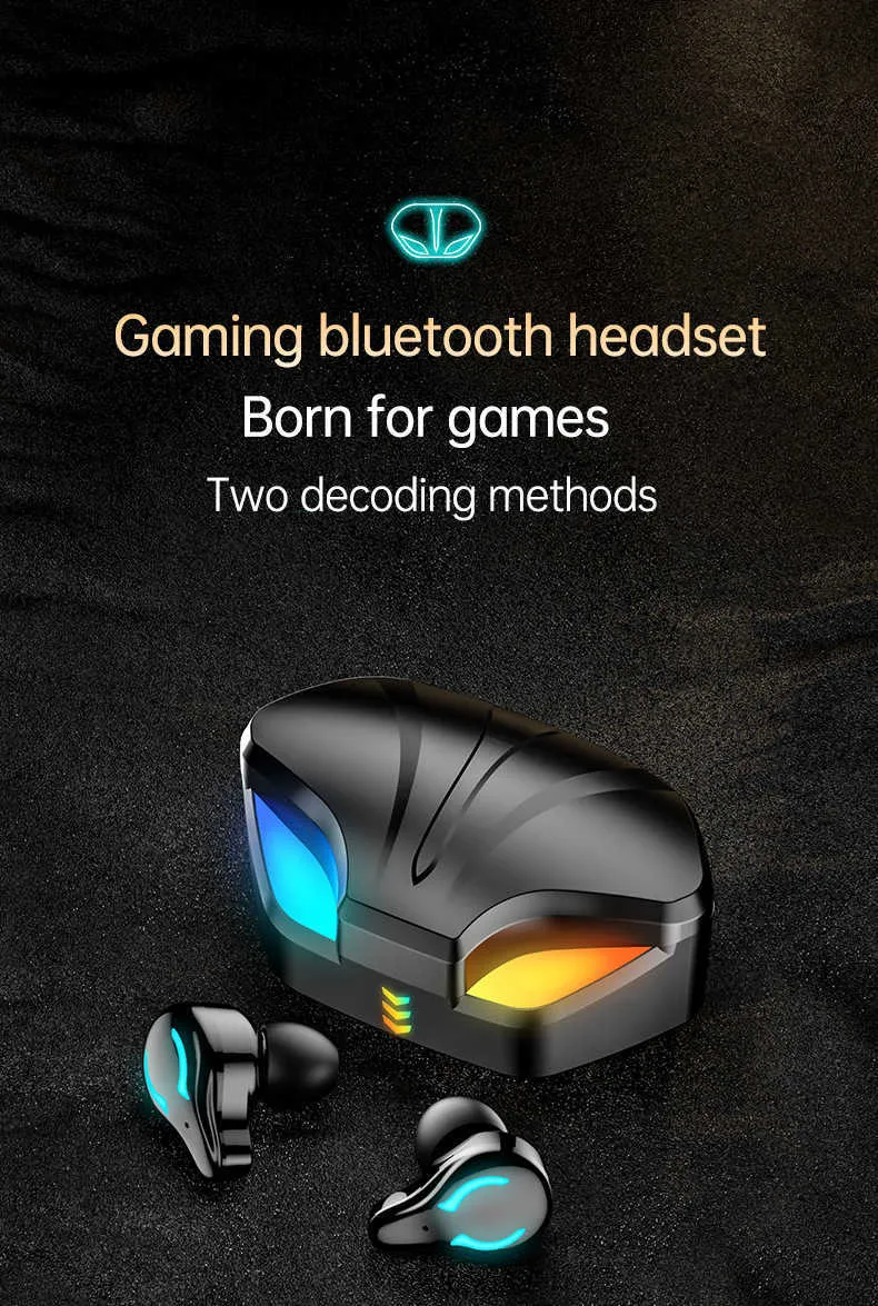 Private model X1 game wireless Bluetooth headset binaural noise reduction ear plug Mini sport