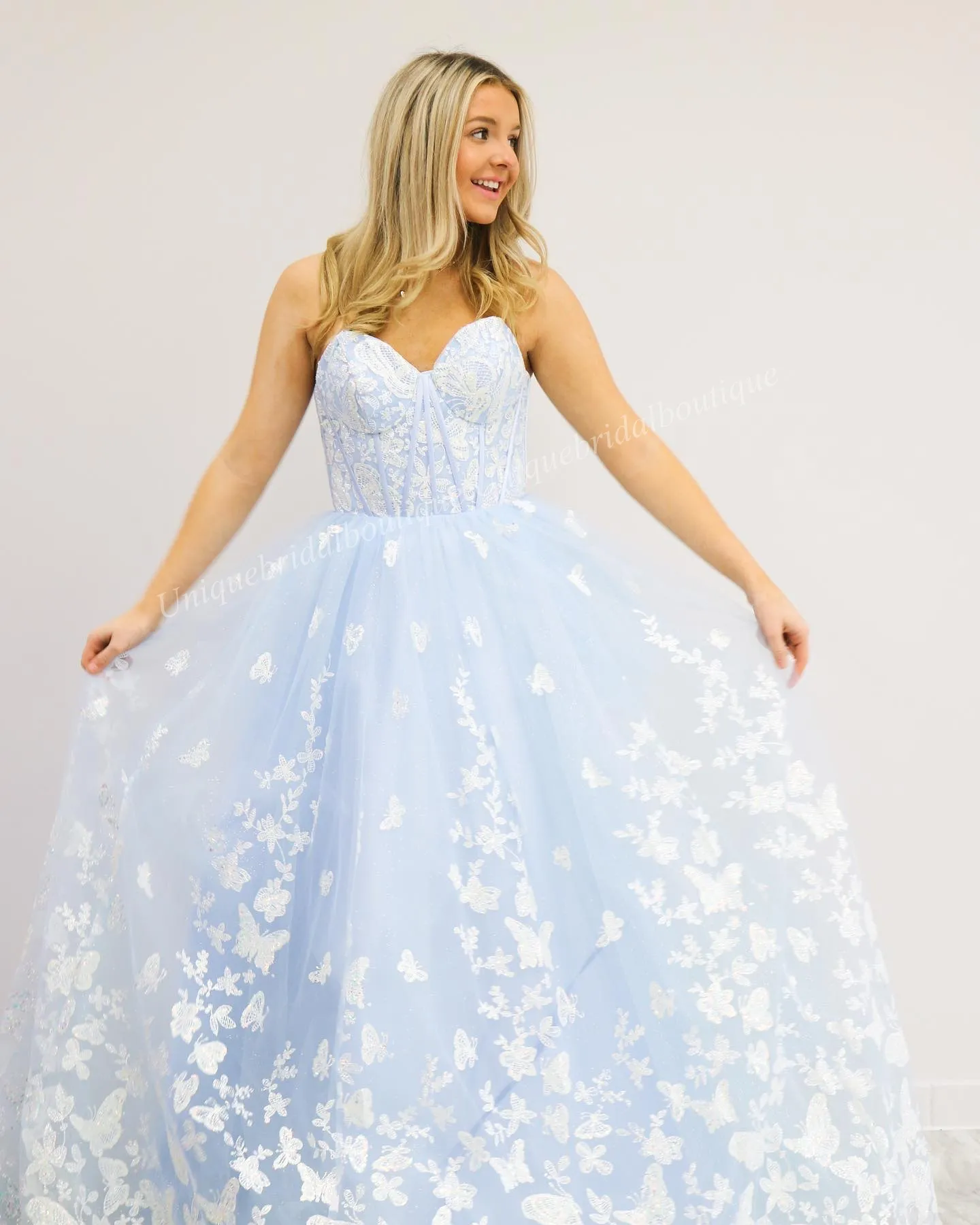 white christmas dresses Long Sweetheart Prom Dress with Sheer Corset -PromGirl Emerald / 8 main image 0