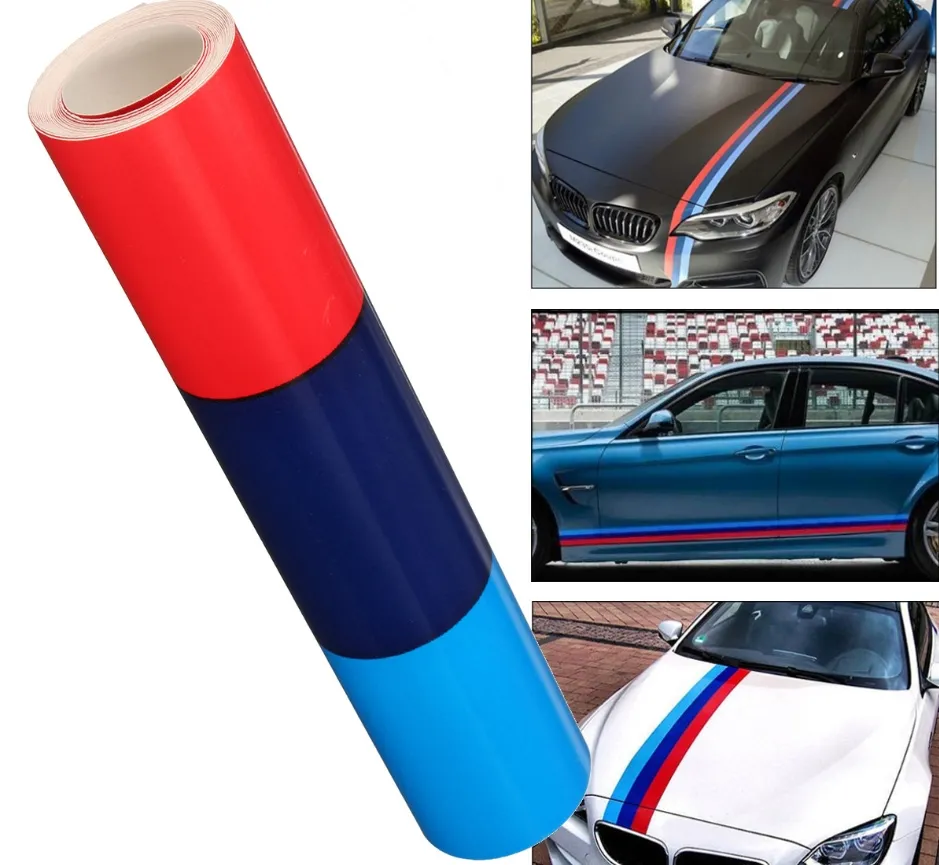 Auto Aufkleber M Farbe Streifen Rally Seitenhaube Racing Motorsport Vinyl Aufkleber  Aufkleber Streifen Stoßstange Motorabdeckung Für BMW Von 1,88 €