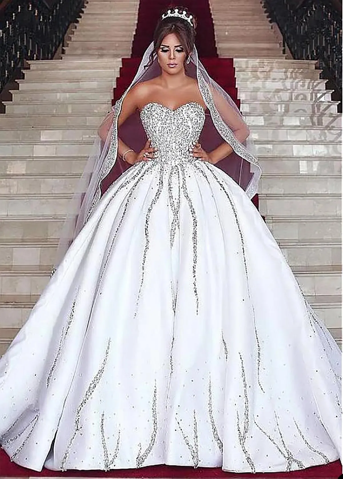 Wedding reception party gown discount