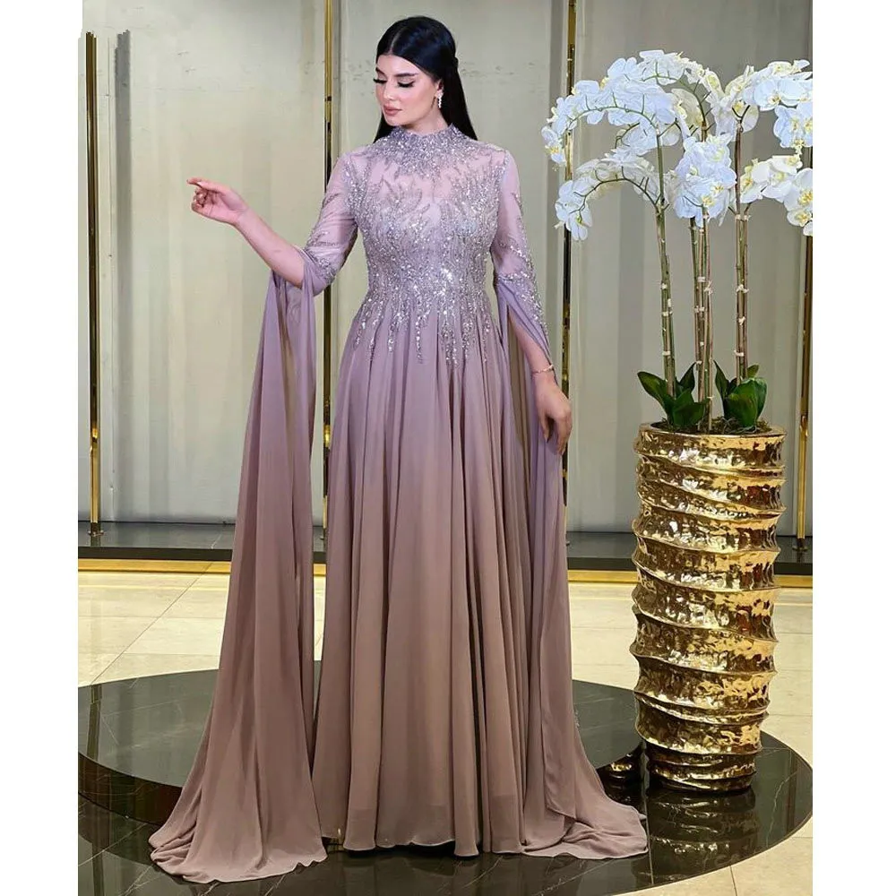 Elegant Sequined Evening Gown with Cape - Arabian Night Prom Dress, Shop  Now! from Dhgate Evening Dresses - price 150.86