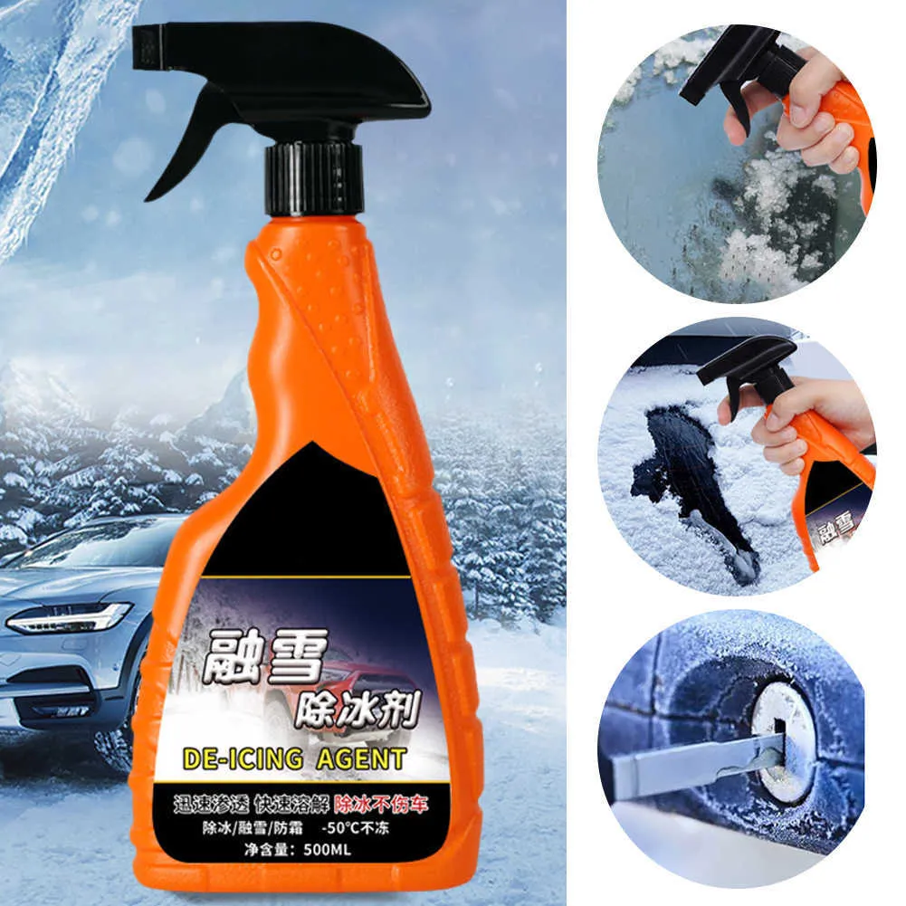 Neu 560g Winter Auto Windschutzscheiben Enteiser Spray Eis Schnee  Schmelzentferner Abtauen Eis Schmelzmittel für Auto Glas Rückspiegel Tür