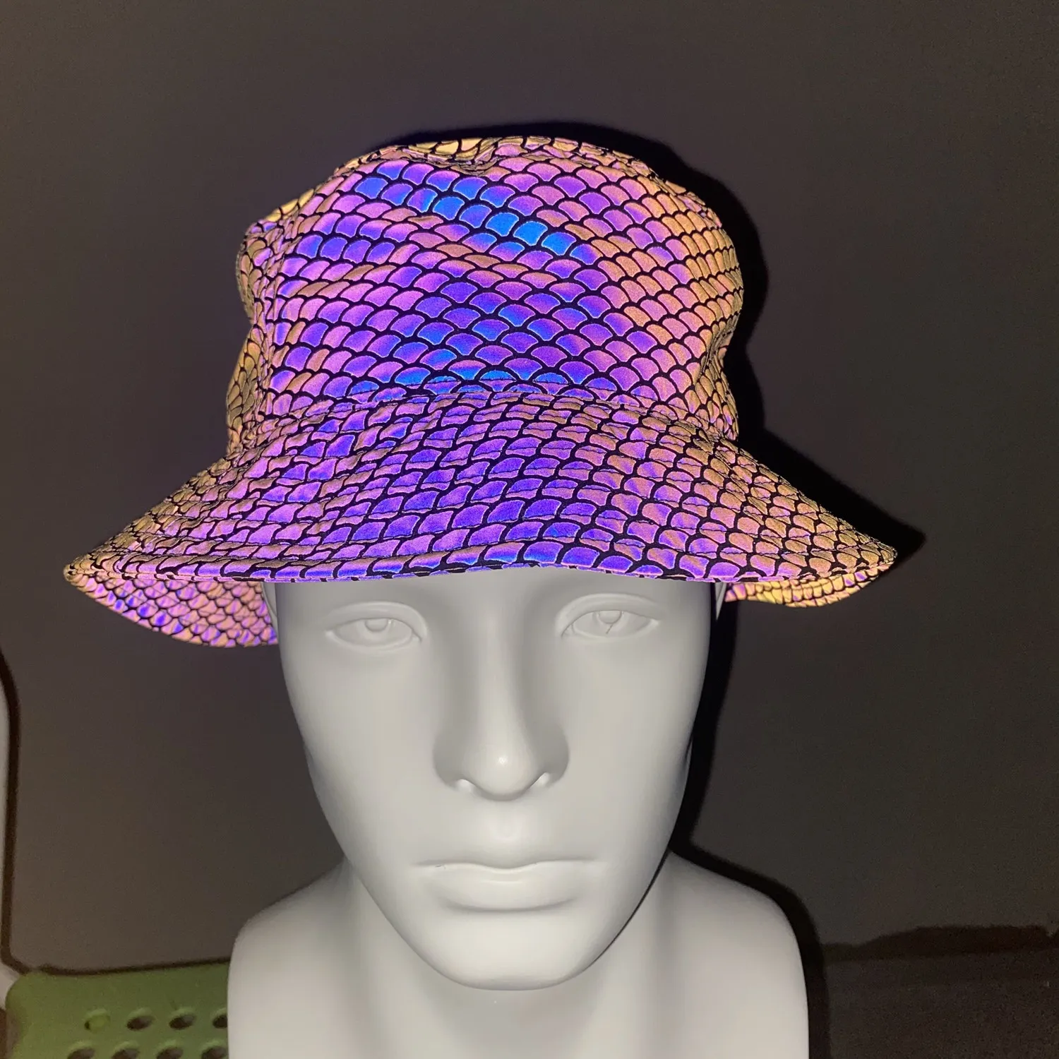 Iridescent bucket hat shop