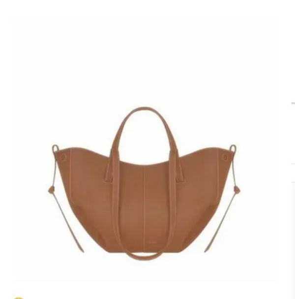 Cyme Full Grain Textured Leather Tote Bag With Magnetic Buckle Closure ...