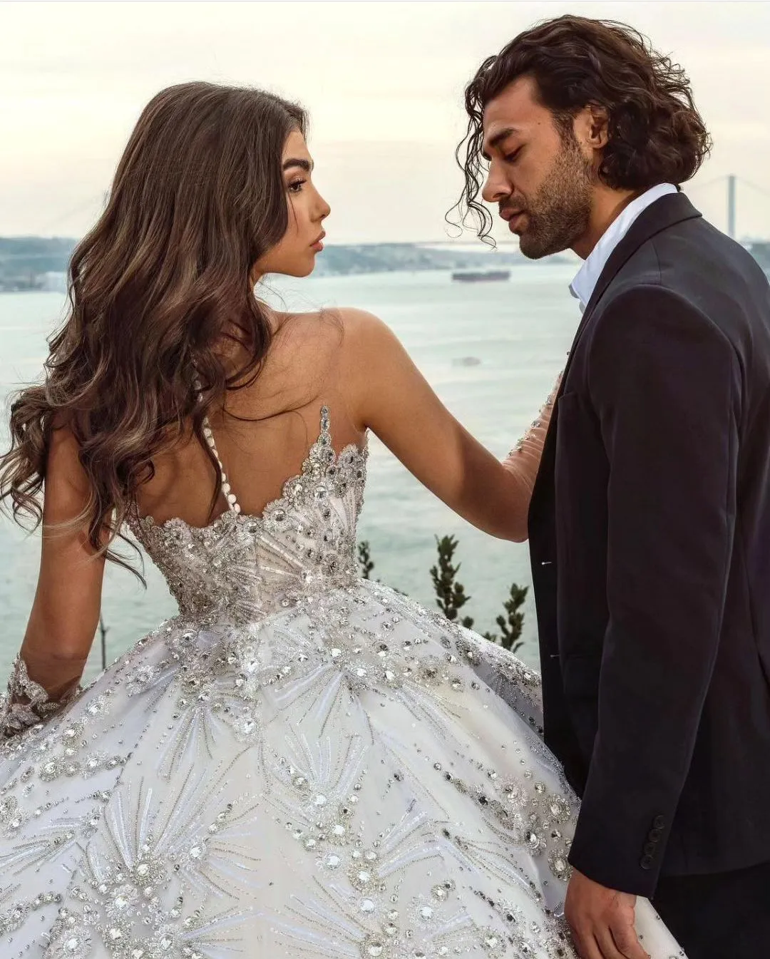 Abito da sposa paillettes store