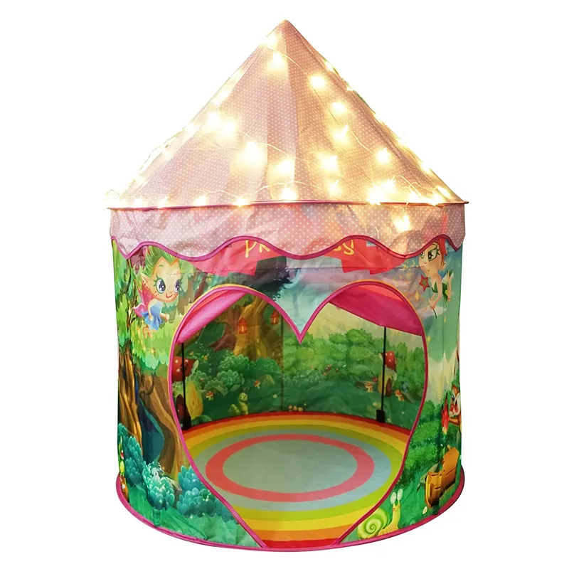 Pop Up Kids Play Tent With Lights With LED Star Light Perfect Xmas