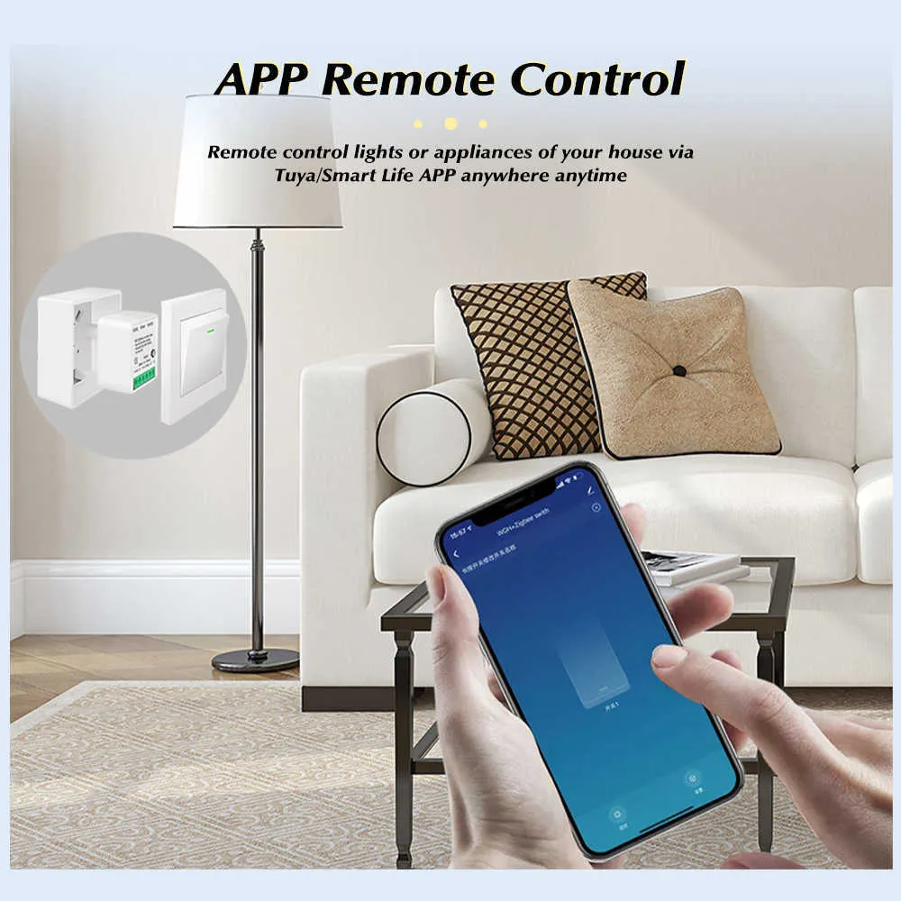 Tuya Smart Life Home House WiFi interruptor de pared remoto