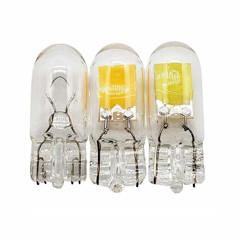 100Pcs T10 W5W 194 168 921 COB LED Bulbs - 6SMD 2W High Power 12V DC Light Bulbs