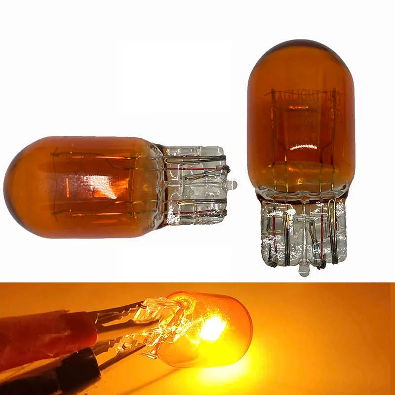 AUXITO bombilla LED T20 7440 Canbus W21W WY21W, luz de señal de giro de Color ámbar para Honda AUXITO bombilla LED T20 7440 Canbus W21W WY21W, luz de señal de giro de Color ámbar para Honda