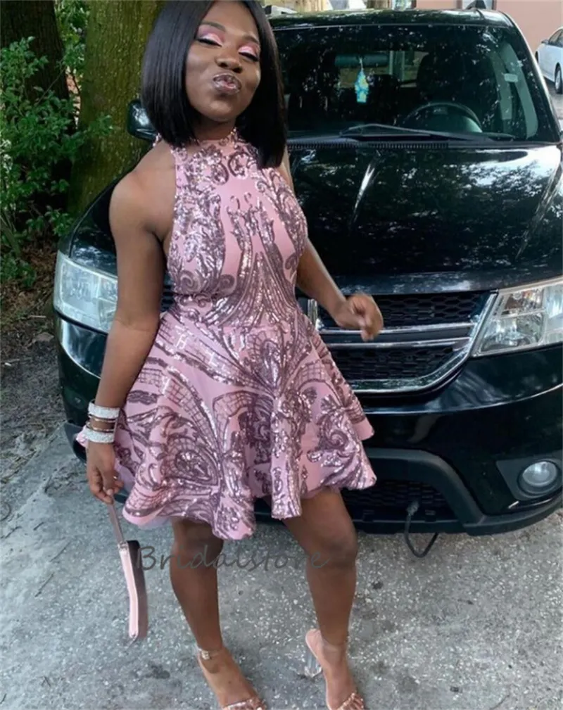 Pink sparkly store party dress