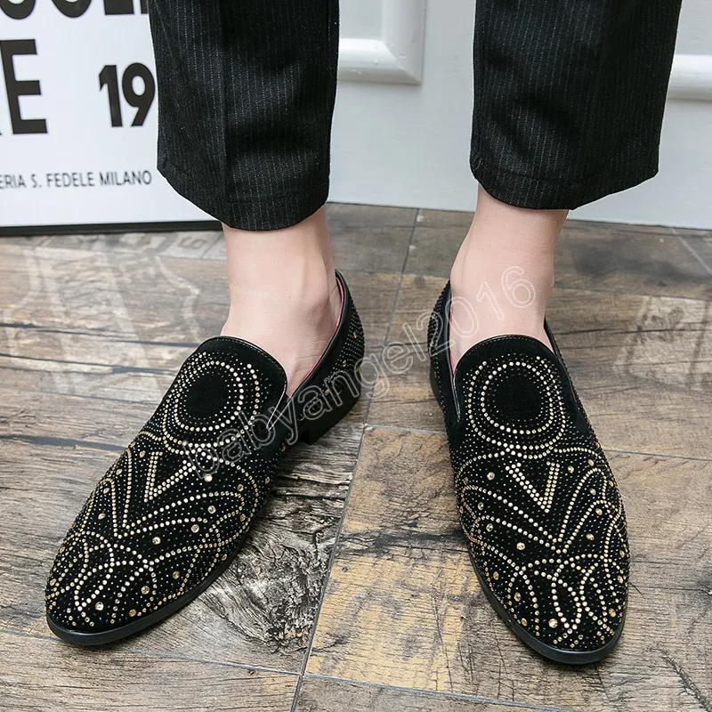 Rhinestone mens dress shoes sale