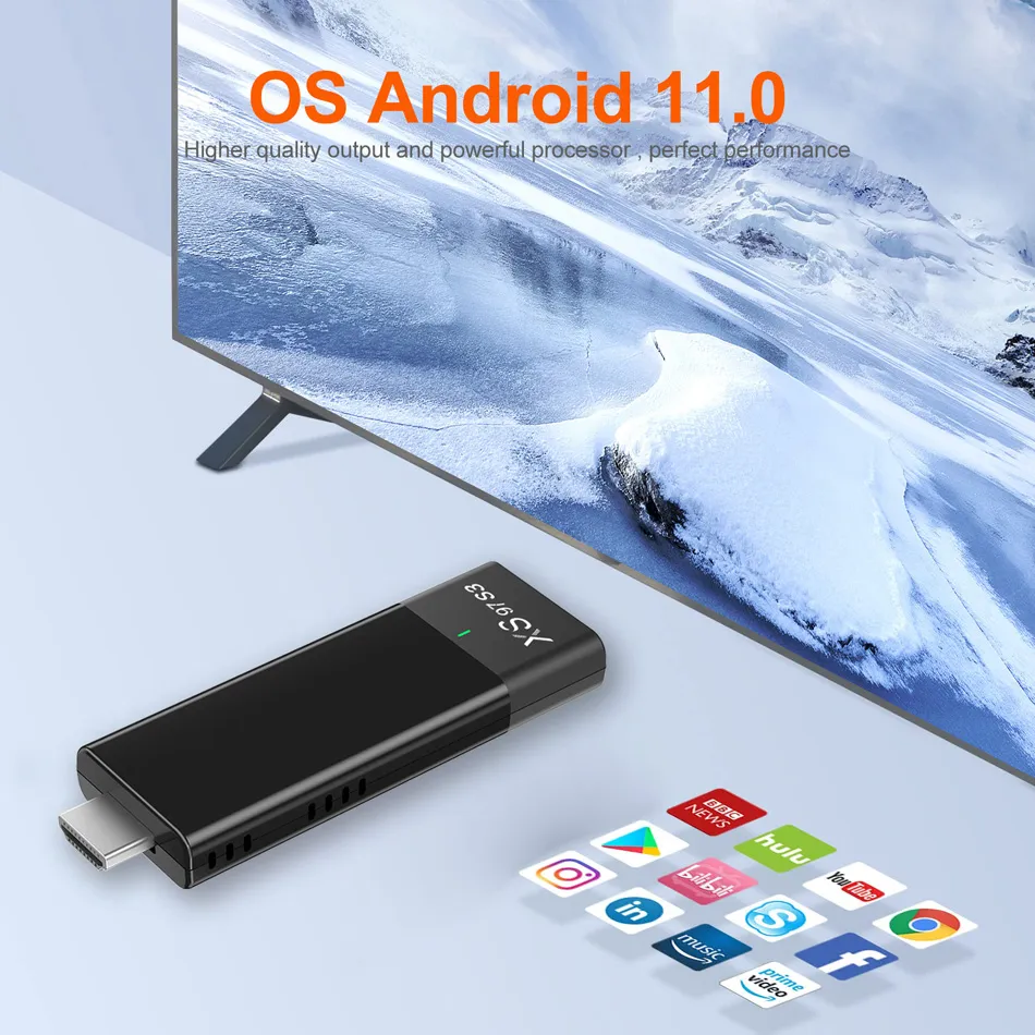 Smart XS97 S3 Android Mi Tv Stick Box For Android 10 HD 4K Smart XS97 S3 Android Mi Tv Stick Box For Android 10 HD 4K