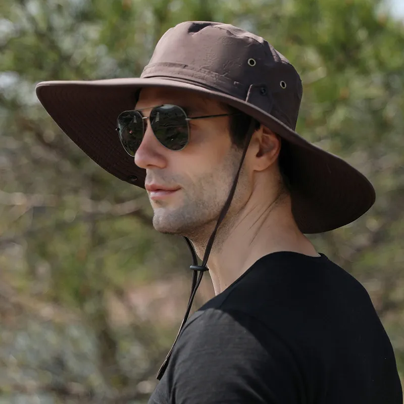 Fisherman hat men's new outdoor sunscreen hat mountaineering fishing sun  hat riding anti-sun visor hat