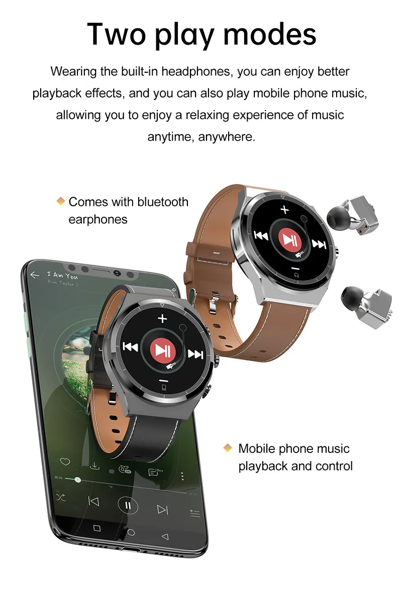 Bluetooth earphone smart online watch 2020 bracelet smartwatch