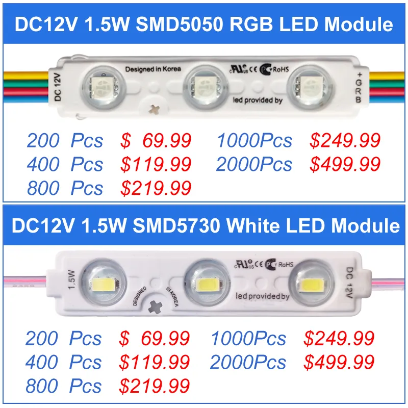 RGB 5050 SMD LED Module Super Bright Waterproof Decorative Storefront Light For Letter Sign Advertising From Crestech 52.77 DHgate.Com