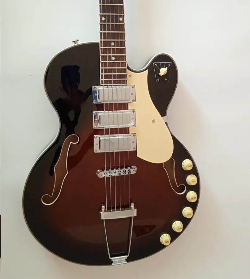 6ストリングセミホローボディエレクトリックギター：右利きのサン