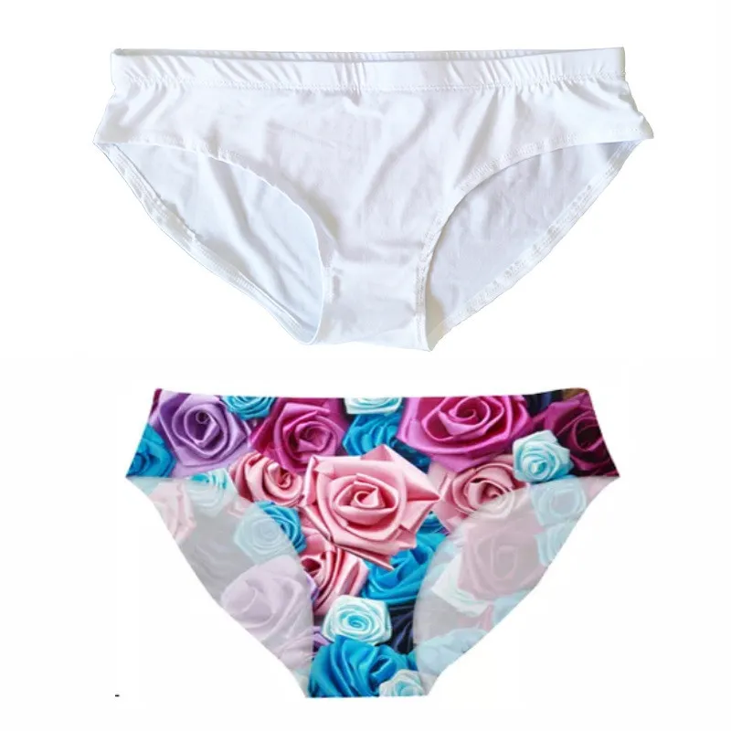 White Sublimation Womens Briefs For Heat Transfer Polyester